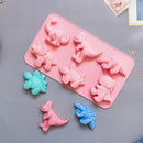 Pink dino silicone cake mold kitchen baking tray