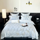 Pink floral egyptian cotton bedding set bedroom decor 100s jacquard