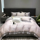 Pink floral eucalyptus lyocell flowers duvet set bedroom bedding