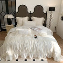 Pink french princess bedding set – bedroom lace ruffle decor
