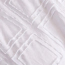 Pink geometric cut flowers quilted bedding set bedroom duvet cover