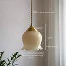Pink glass copper led pendant light for kitchen kitchen decor