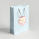 Pink Gold First Birthday Favor Labels