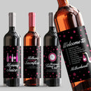 Pink Mommy Wine Label Set