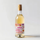 Pink Orange Floral Bridal Shower Mini Wine Label