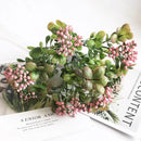 Pink & purple succulent plant wall decor living room branch plant