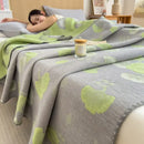Pink ribbed teddy bear decorbites cotton towel blanket bedroom quilt