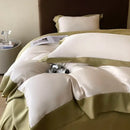 Pink satin eucalyptus fiber bedding set – bedroom luxury quilt cover