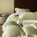 Pink satin eucalyptus fiber bedding set – bedroom luxury quilt cover