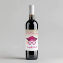 Pink Shades Graduation Wine Label