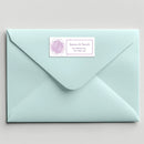 Pink Splatter Address Label