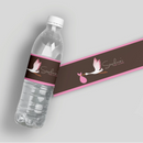 Pink Stork Water Bottle Labels