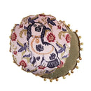 Pink tiger cat print velvet cushion cover living room tassels