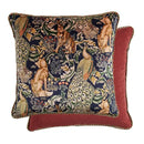 Pink tiger cat print velvet cushion cover living room tassels