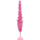Pink Tinsel Christmas Tree