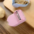 Pink translucent carrot snail peeler kitchen vegetable tool