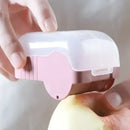 Pink translucent carrot snail peeler kitchen vegetable tool