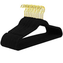 Pink velvet and gold wooden 45cm flocking hanger bedroom trousers rack