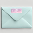 Pink Watercolor Address Label