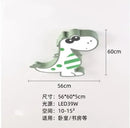Pink & white dinosaur led ceiling lamp for kids bedroom
