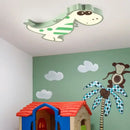 Pink & white dinosaur led ceiling lamp for kids bedroom
