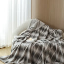 Pink & white tie-dye decorbites cozy fleece blanket bedroom throw