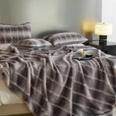 Pink & white tie-dye decorbites cozy fleece blanket bedroom throw