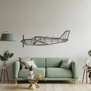 PA-24 Comanche Metal Aircraft Wall Art - NCP0112