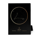Pisces Traits Gold Desktop Canvas