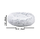 Mr. Peanut's 28" OrthoPlush® Pet Bed - Snowflake White Two Tone