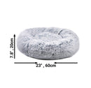 Mr. Peanut's 23" OrthoPlush® Pet Bed - Gray Two Tone