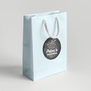 Pizzeria Chalk Birthday Favor Labels