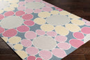 Paonia Modern Bright Pink/Pale Pink Area Rug