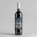 Plain Chalk Baby Shower Wine Label