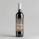 Plain Kraft Baby Shower Wine Label
