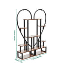 Black Heart Flower Rack