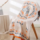 Playful cream lions bath towel bathroom quick dry cotton