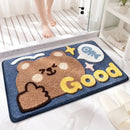 DecorBites™ Cartoon Animal Bathroom Carpet - Non-slip Absorbent Soft Bath Rug