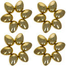 Set of 48 Plastic Eggs: 47 in Glistening Gold and 1 Surprise White Egg