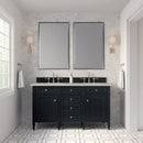 James Martin Brittany 60" Double Bathroom Vanity, Black Onyx