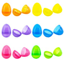 Set of 12 Iridescent Plastic Eggs 2.25 Inches