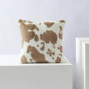 Plush black white flower cushion cover living room decor