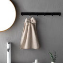 Plush coral velvet soft hand towels with bows for kitchen and bathroom