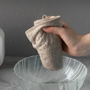 Plush coral velvet soft hand towels with bows for kitchen and bathroom