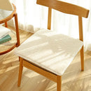 Plush cream lamb’s wool chair cushion dining room comfort