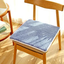 Plush cream lamb’s wool chair cushion dining room comfort