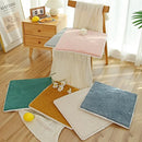 Plush cream lamb’s wool chair cushion dining room comfort