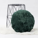 Plush dark grain velvet pillow cover living room decor
