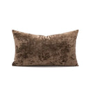 Plush dark grain velvet pillow cover living room decor