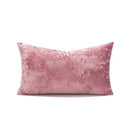 Plush dark grain velvet pillow cover living room decor
